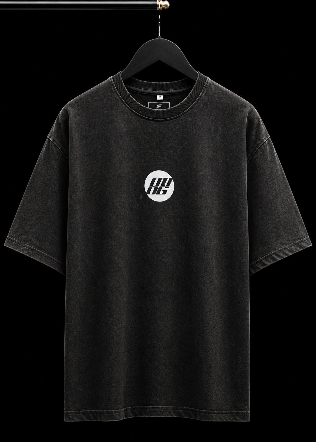 BTC FAV GREY ACID WASH OVERSIZED T SHIRT