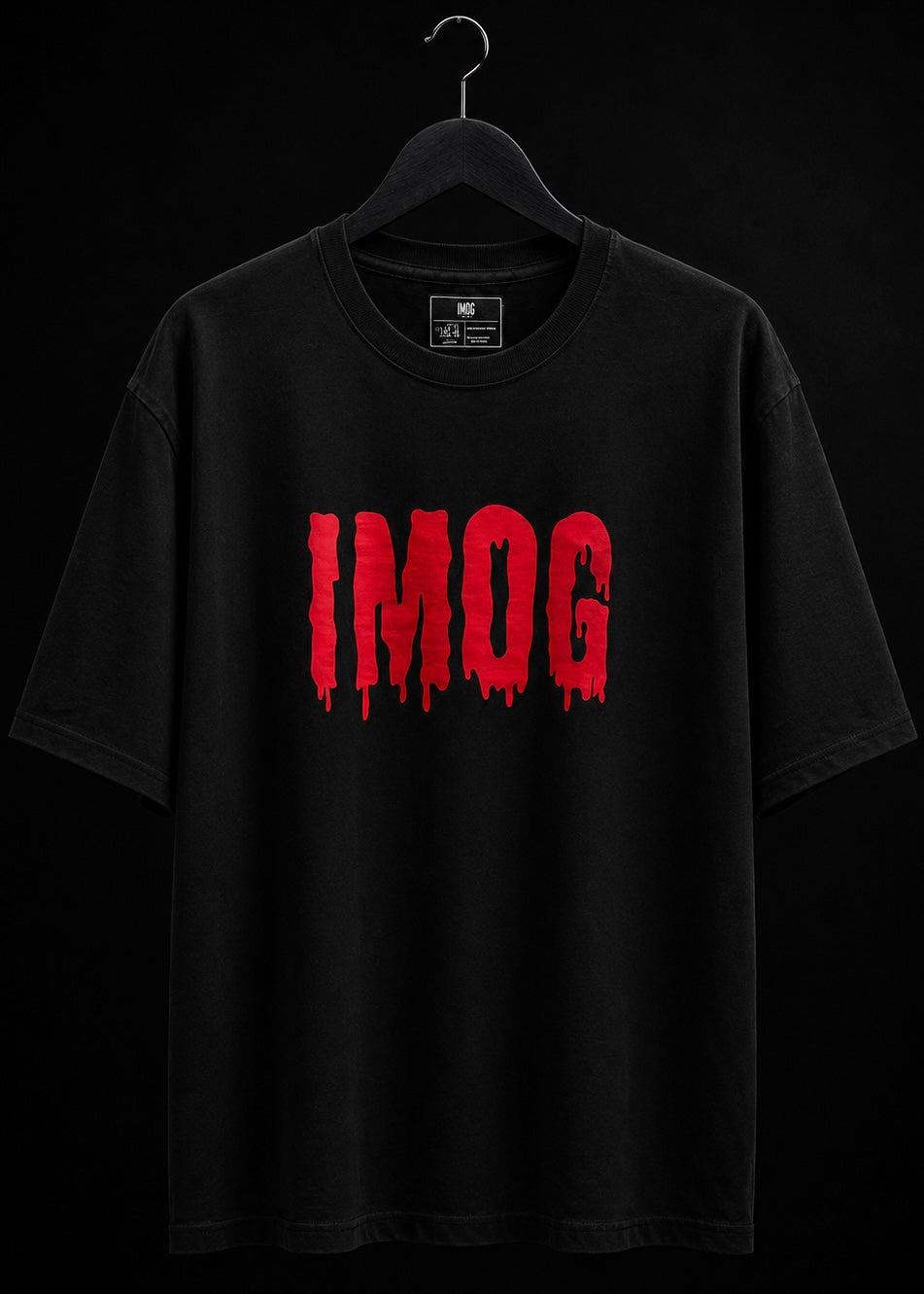 XAUUSD NEVER ❤️‍🩹 OVERSIZED BLACK T SHIRT