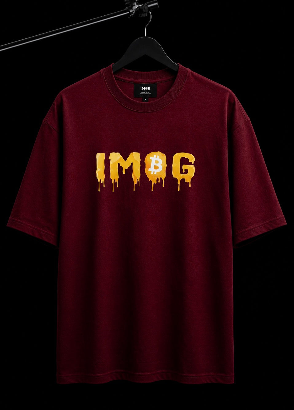 OUT OF LOSSES OVERSIZED MAROON T SHIRT