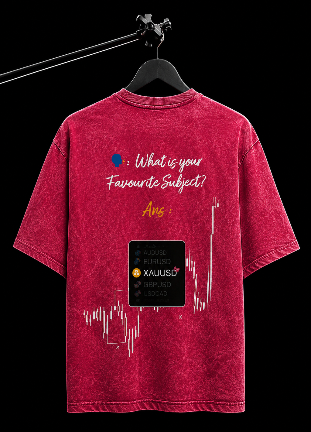 XAUUSD FAV PINK ACID WASH OVERSIZED T SHIRT