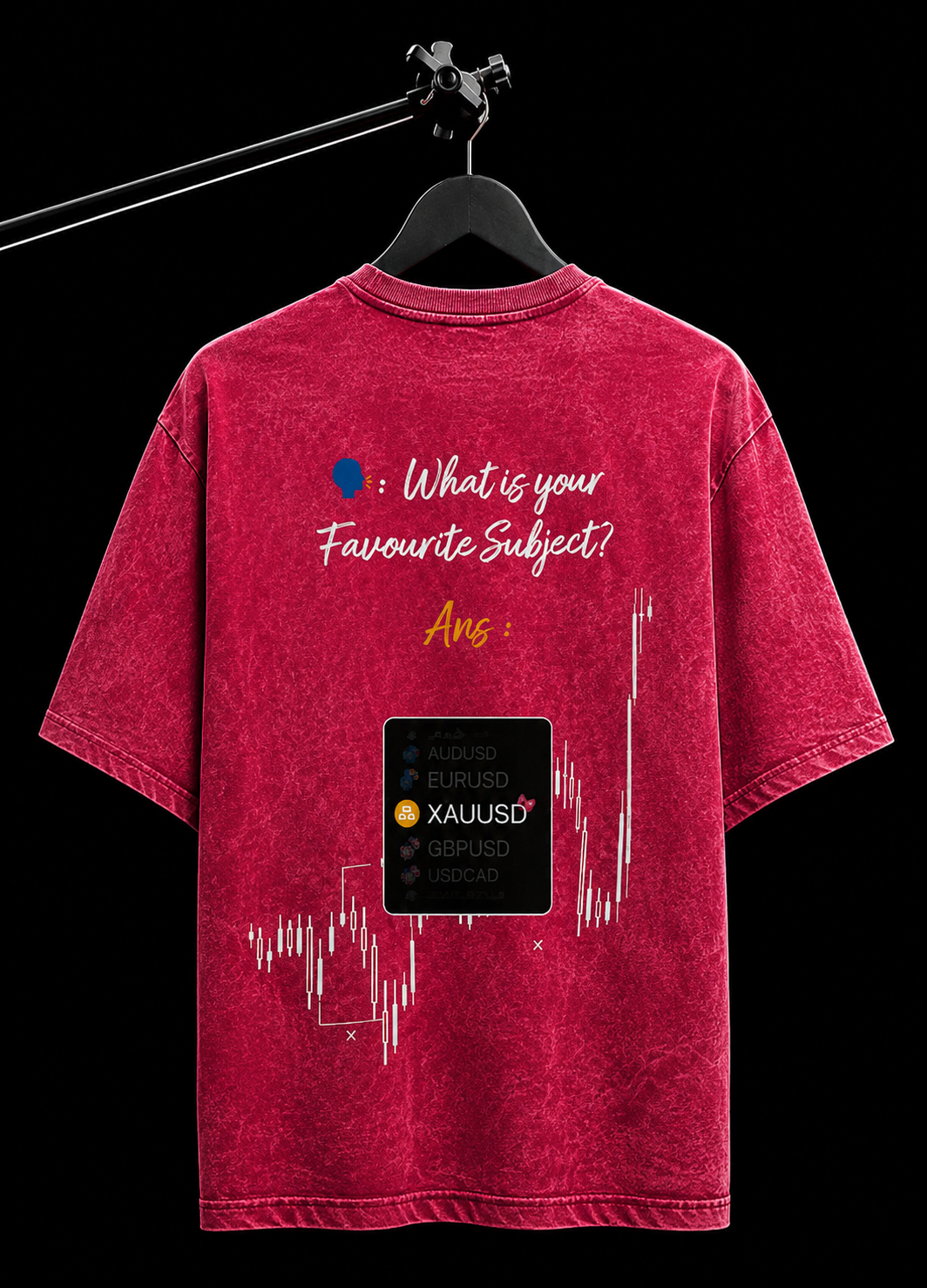 XAUUSD FAV PINK ACID WASH OVERSIZED T SHIRT