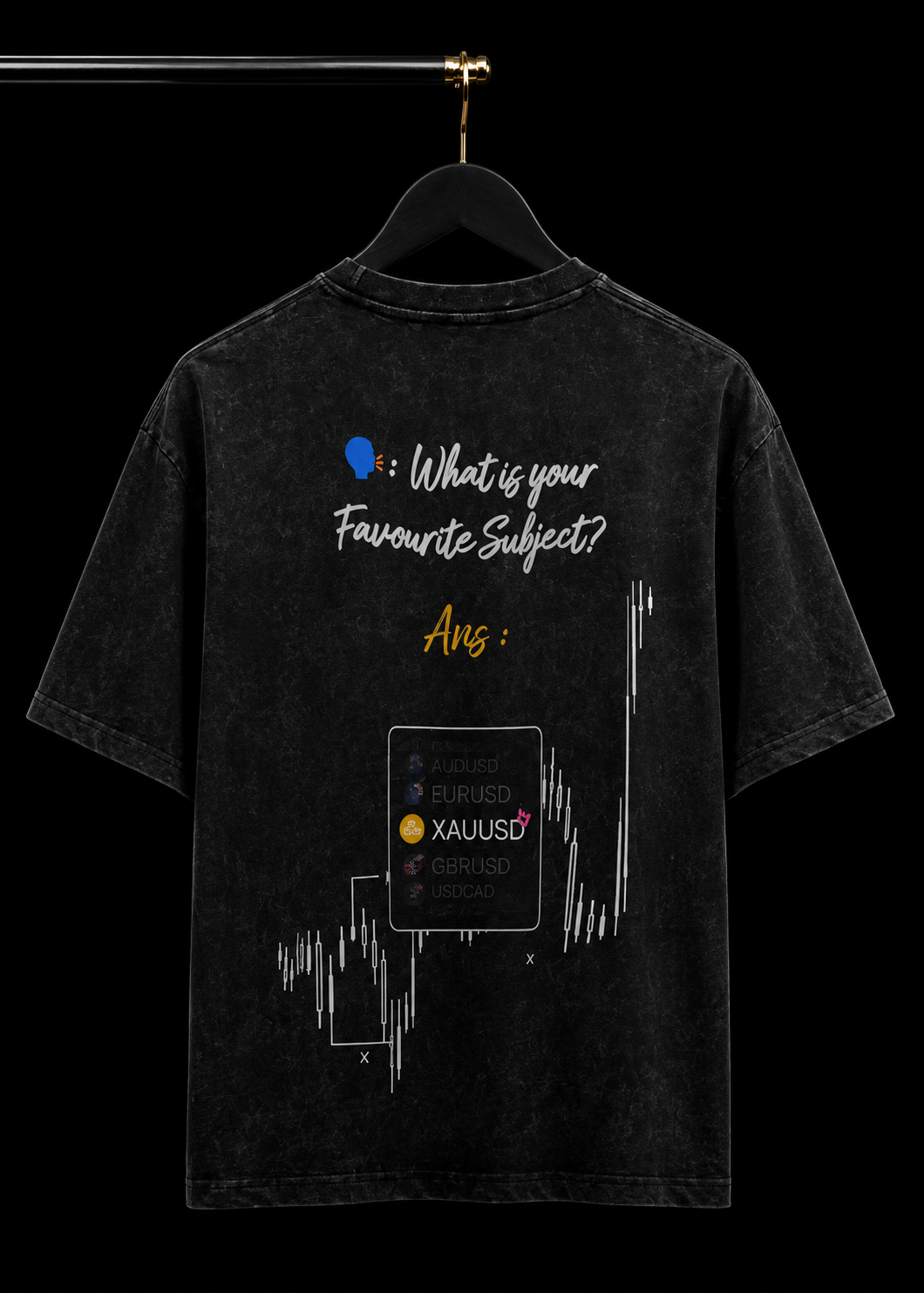 XAUUSD FAV BLACK ACID WASH OVERSIZED T SHIRT