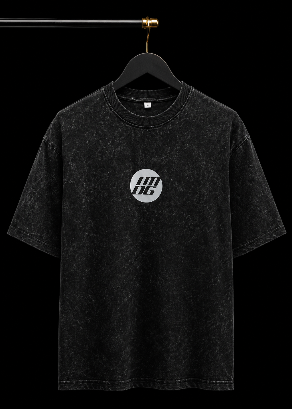XAUUSD FAV BLACK ACID WASH OVERSIZED T SHIRT